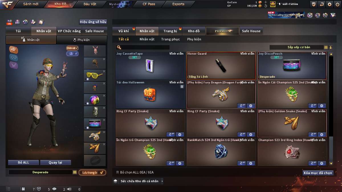 shop acc cf uy tin gia re